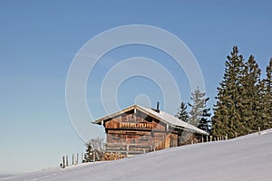 Bodenschneid hut in the Mangfall Mountains