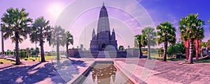 Bodh Gaya Pagoda at Panya nan tharam templa in Pratumthani, Thailand photo