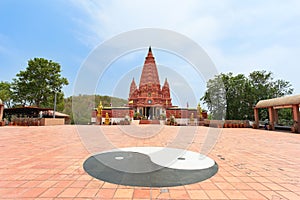 Bodh Gaya pagoda in Wat Pa Siri Wattana Wisut