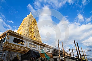 Bodhgaya Stupa or Phuthakaya Pagoda at Sangklaburi, Kanchanaburi, Thailand