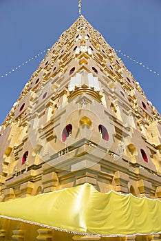 Bodhgaya-style stupa at Wangvivagegaram Temple