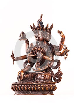 Bodhisattva Avalokiteshvara is presented in the form of Mahakarunika