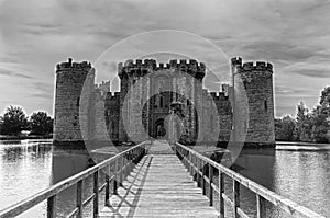 Bodiam Castle, Black and White