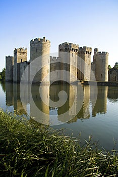 Bodiam castle and moat photo