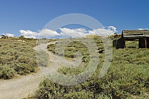 Bodie California the old winding road