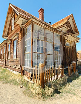 Bodie ghost town, building in arrested decay