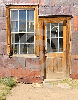 Bodie ghost town, building in arrested decay