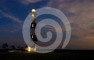 Bodie Island Lighthouse at night