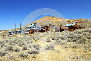 Bodie State Historic Site, Sierra Nevada, Ghost Town in Desert Landscape, California, USA