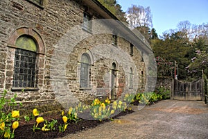 Bodnant House in Spring