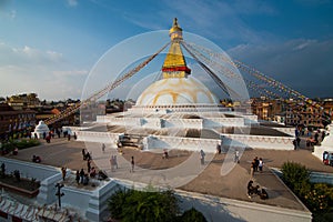 Bodnath (Boudha) Stupa, Kathmandu Nepal - the worlds largest Bud
