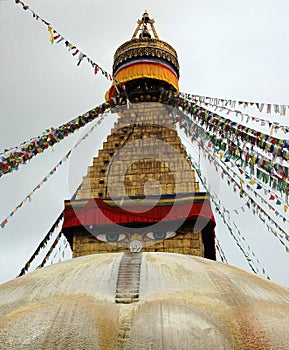 Bodnath stupa in Nepal, Katmandu photo