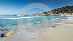 Bodri beach near Ile Rousse in Corsica