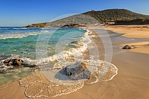 Bodri beach near Ile Rousse in Corsica