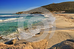 Bodri beach near Ile Rousse in Corsica