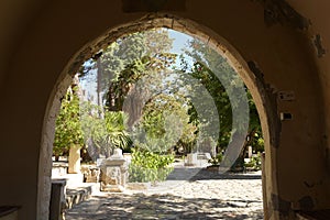 Bodrum Castle of St. Peter in Turkey. Internal territory