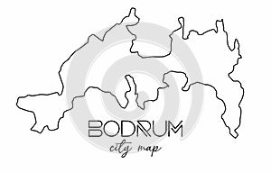 Bodrum city map