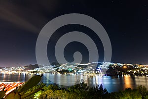 Bodrum city at night