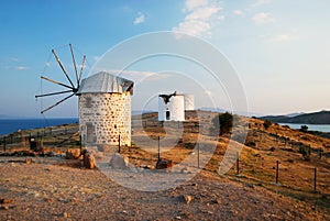 Bodrum old windmills