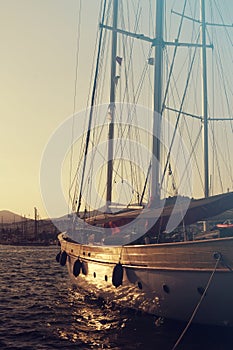 Bodrum, view from Mugla, Turkey