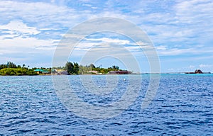 Bodufinolhu and Olhuveli islands Indian Ocean Maldives