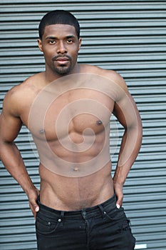 Body of an African American hot male