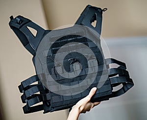 Body armor suit, Bulletproof vest for protection from bullets in the hand