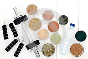 Body Building Equipment and Supplement Powders