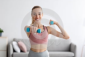 Body care at home, new normal, fit and workout for muscle, strength training, covid-19
