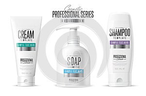 Body care, professional series. Vector template.