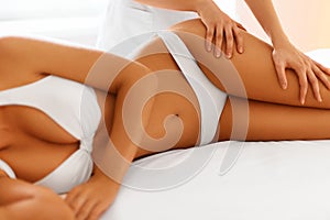 Body care. Spa body massage treatment.