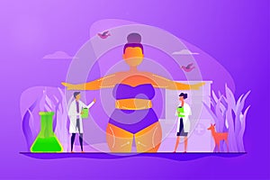 Body contouring concept vector illustration