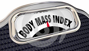 Body Mass Index Words Scale BMI Measure