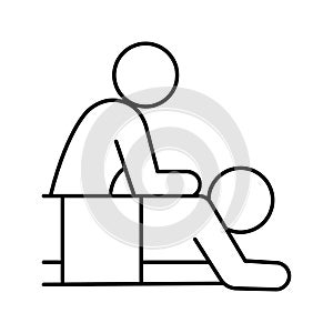 Body massage Isolated Vector icon which can easily modify or edit