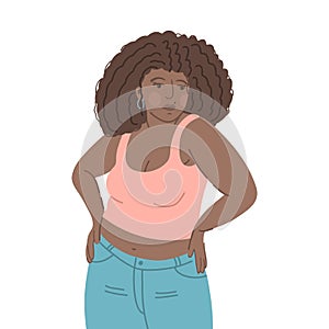 Body positive girl avatar