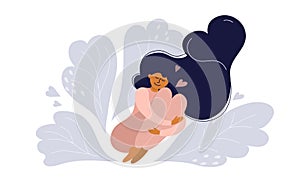 Body positive and self care illustration