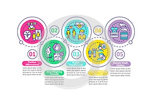 Body positivity tips vector infographic template