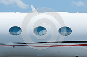 Body section of executive jet