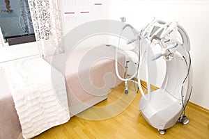 Body shaping clinic room with advanced equipment