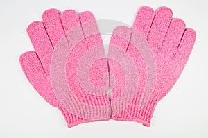 Body-smoothing scrub gloves photo