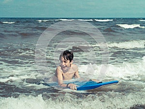 Body Surfing at the beach