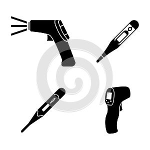 body temperature checking tool illustration design template