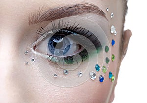 Bodyart of eye zone