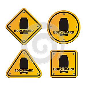 Bodyboard signs