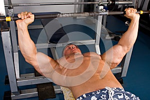 Bodybuilder training