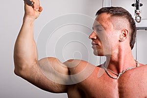 Bodybuilder training