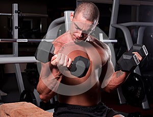 Bodybuilder training