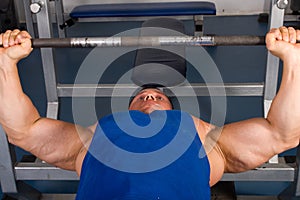 Bodybuilders training