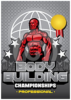 Bodybuilding contest poster