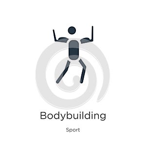 Bodybuilding icon vector. Trendy flat bodybuilding icon from sport collection isolated on white background. Vector illustration